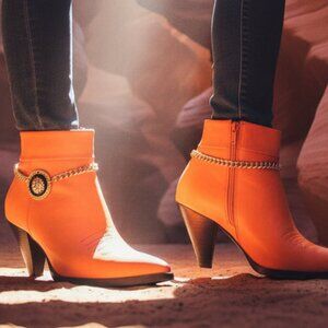 NEW Women Gold Metal Chain Boot Bracelet SET Shoe Lion Coin Charm HANDMADE